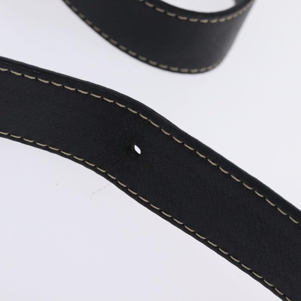 Authentic CELINE Macadam Canvas Shoulder Bag Navy Gold - Picture 15 of 16